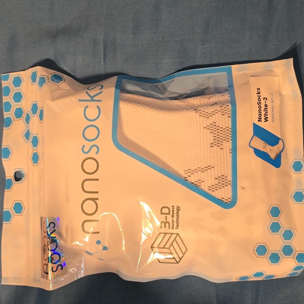 White Nanosocks For Compression